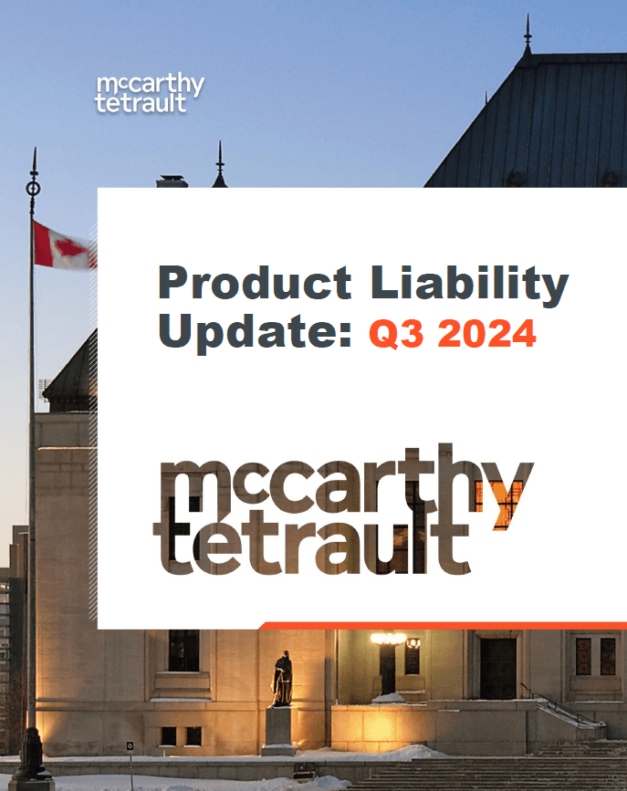 Key Product Liability Cases: Q3 2024 Update