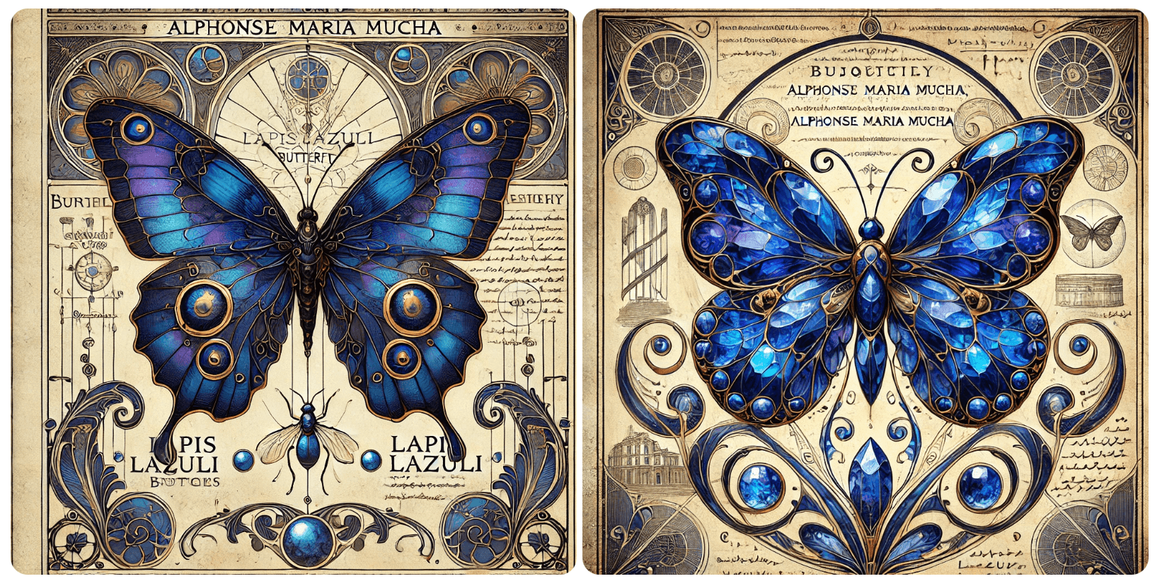 Lapis Lazuli Butterfly