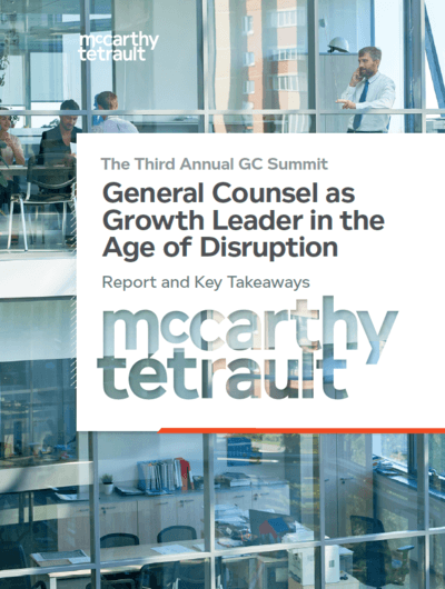 Third Annual General Counsel Summit – General Counsel as Growth Leader in the Age of Disruption