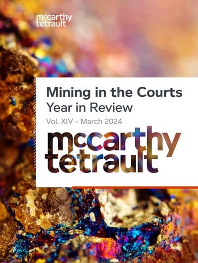 Mining in the courts publication cover