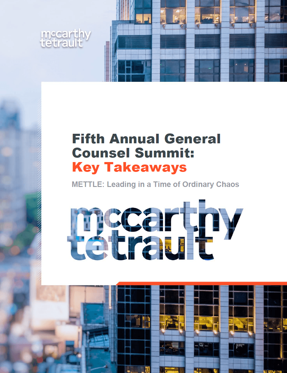 Fifth Annual General Counsel Summit: METTLE: Leading in a Time of Ordinary Chaos
