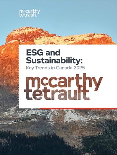 ESG and Sustainability: Key Trends in Canada