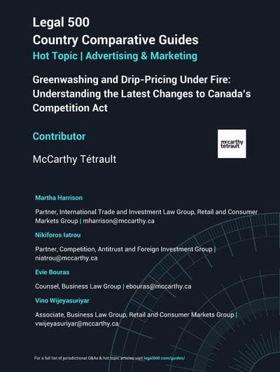Guide The Legal 500: Advertising and Marketing Guide: Canada, 2e édition