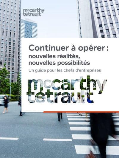 Continuer à opérer : nouvelles réalités, nouvelles possibilités