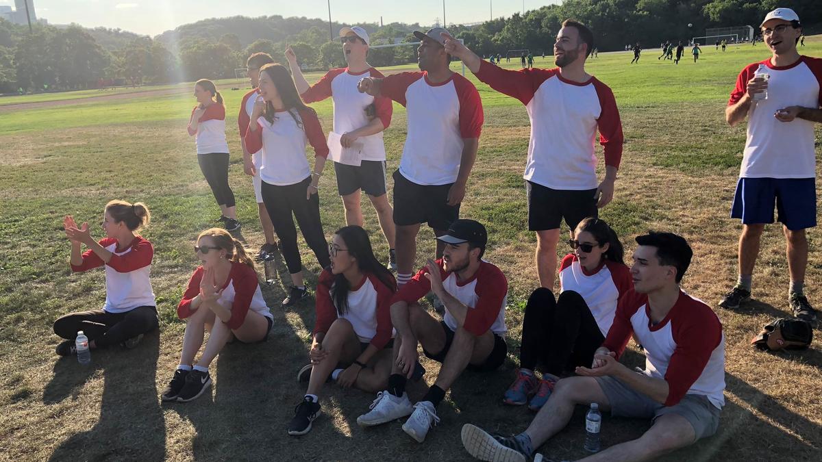 Photo - Cheering from the sidelines - Toronto Summer Student and Litigation Annual Softball Tournament