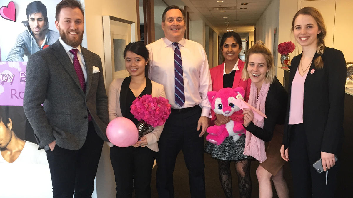 ARTICLING STUDENTS AND OUR CHIEF COMMUNITY OFFICER ON INTERNATIONAL DAY OF PINK