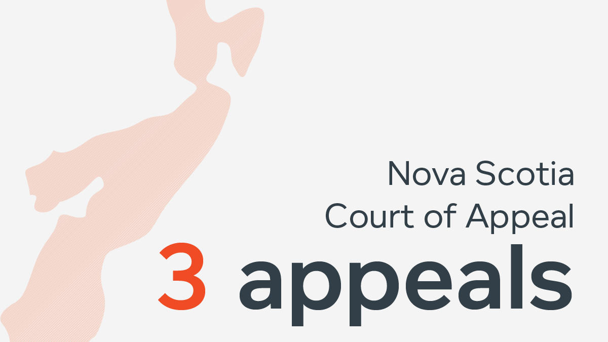 Nova Scotia - 3 appeals