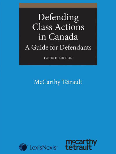 Defending Class Actions in Canada: A Guide for Defendants Book Cover