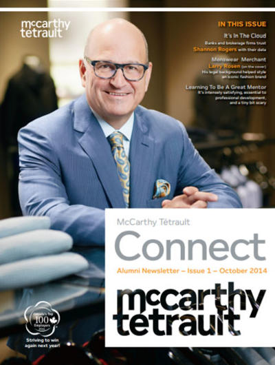 McCarthy Tétrault Connect Issue 1 Cover
