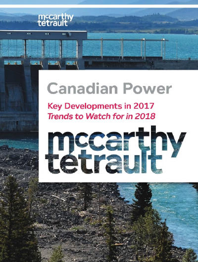 3rd Edition of Canadian Power- Key Developments and Trends to Watch Book Cover