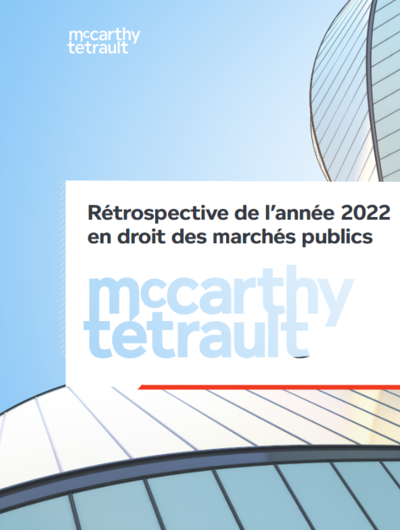 Rétrospective de l’année 2022 en droit des marchés publics