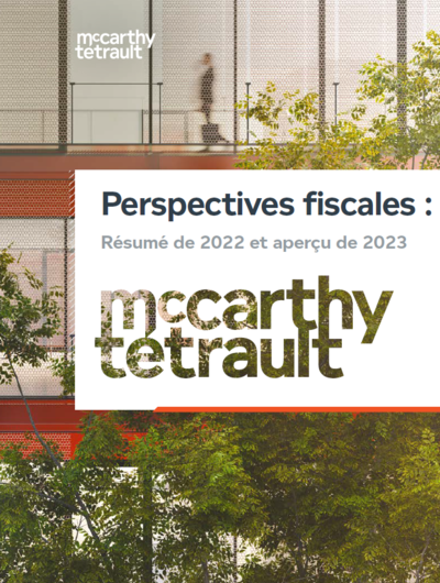 Perspectives fiscales : Résumé de 2022 et aperçu de 2023