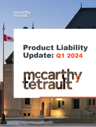 Key Product Liability Cases: Q1 2024 Update